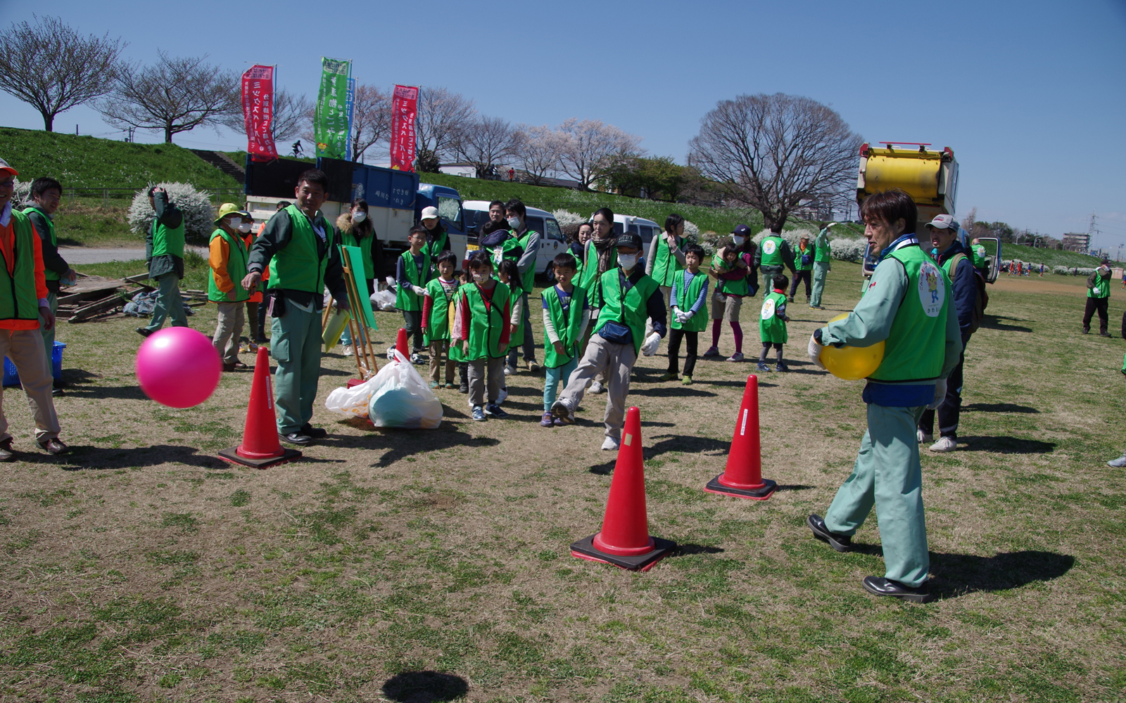 多摩川クリーンアップ・焼き芋大会