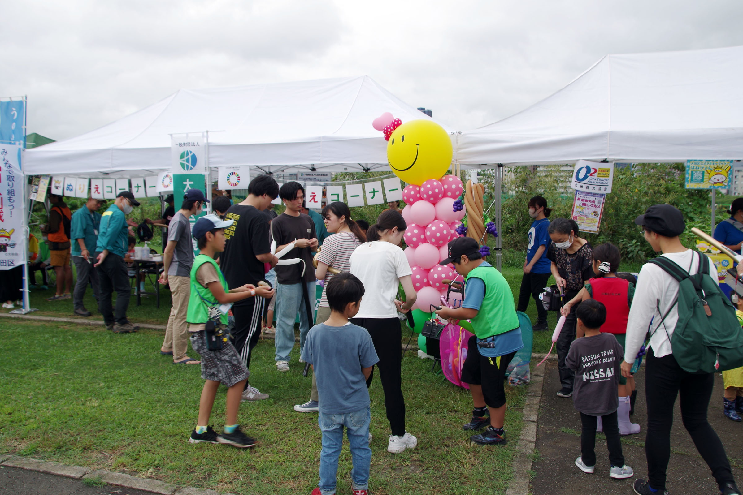 丸子の渡し祭り・多摩川で和むe体験