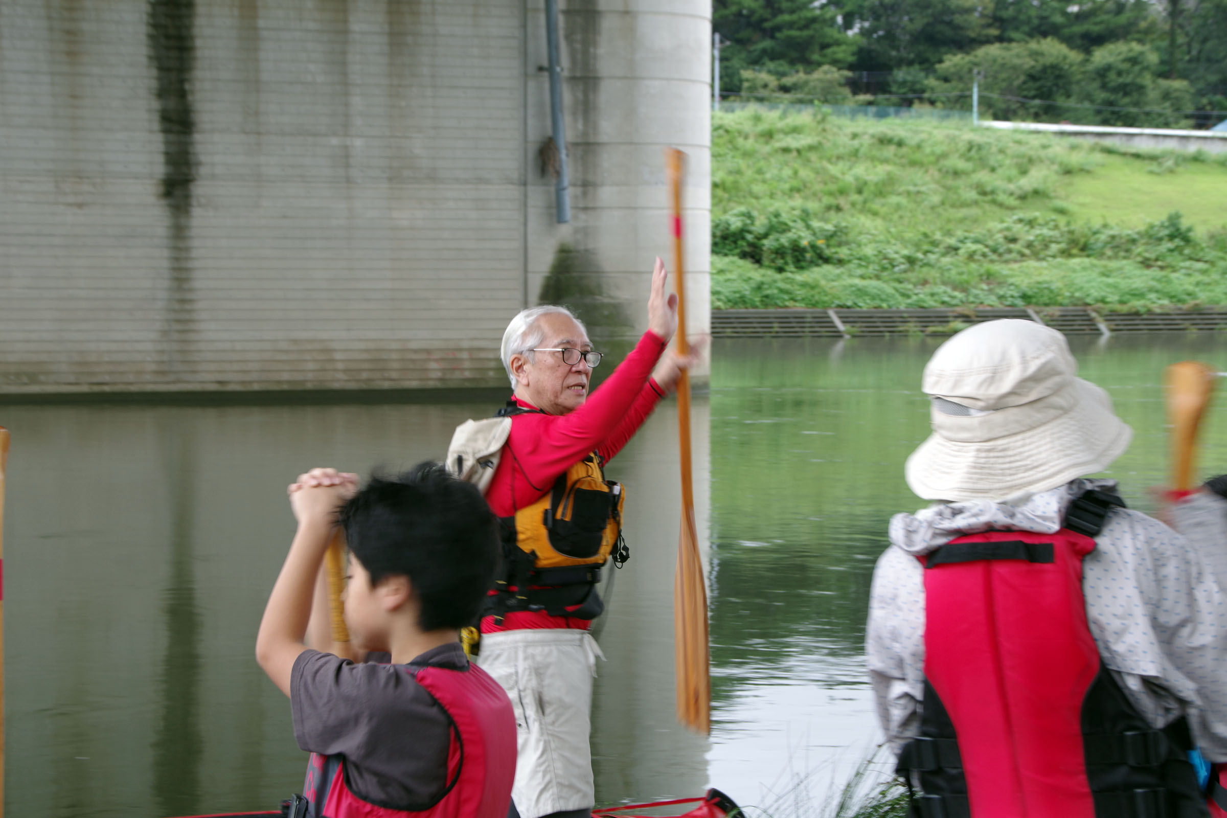 丸子の渡し祭り・多摩川で和むe体験