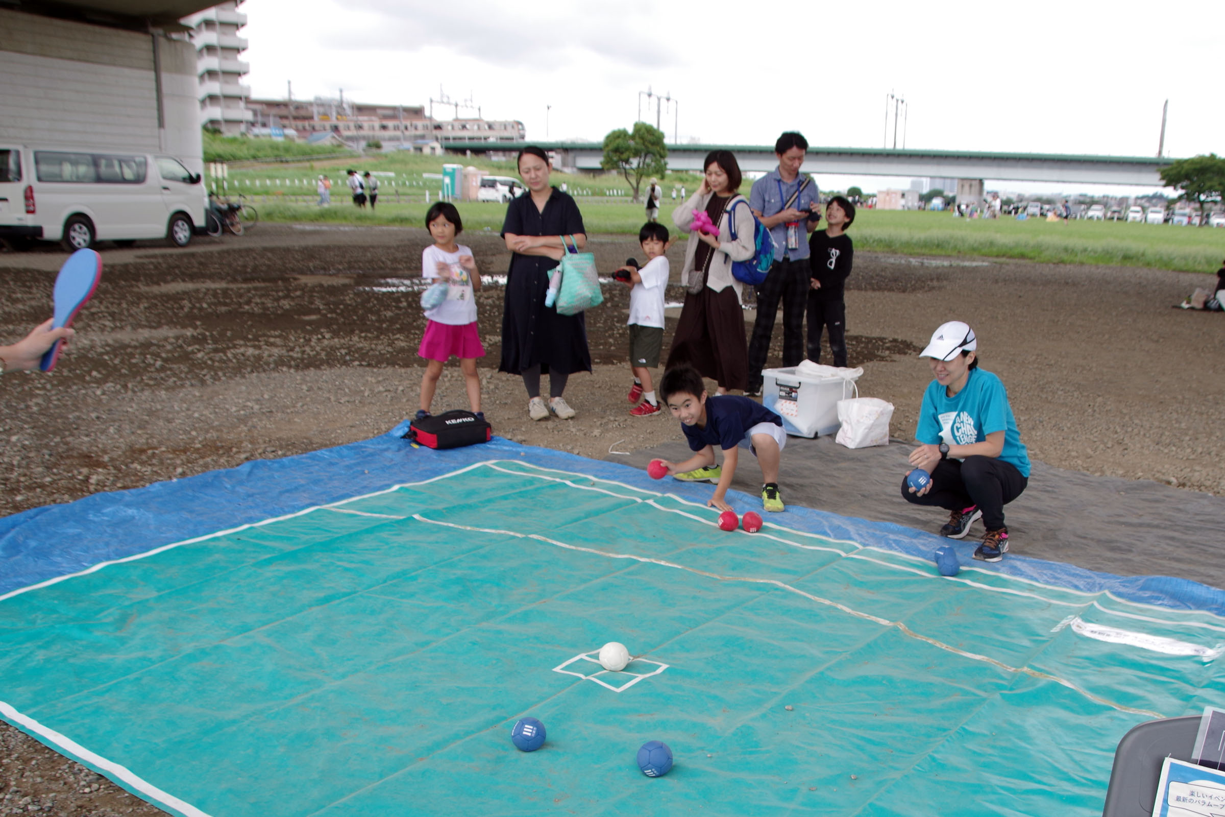 丸子の渡し祭り・多摩川で和むe体験