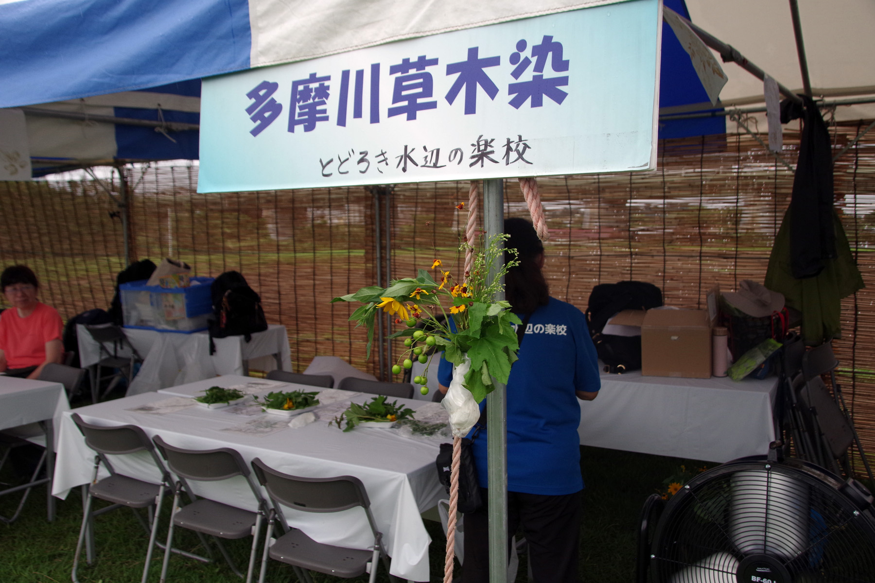 夏休み 多摩川教室 草木染