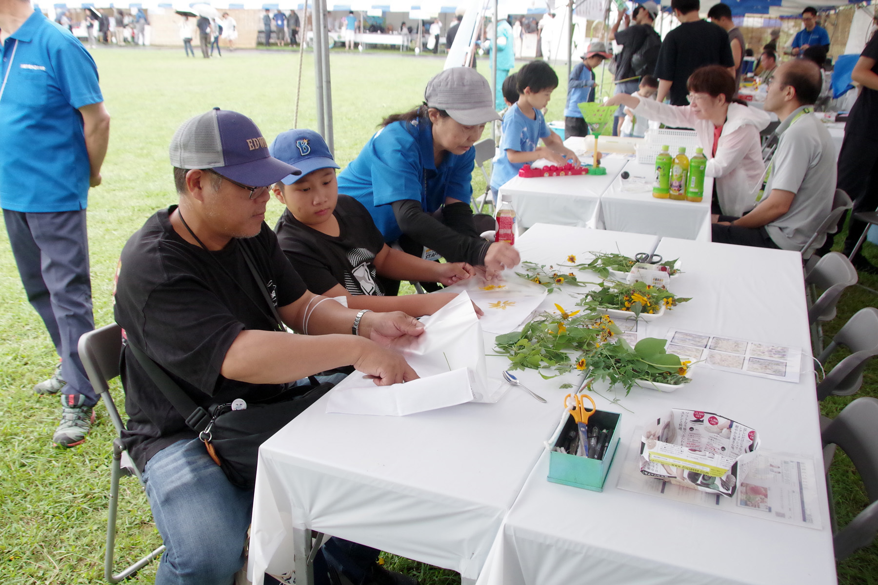夏休み 多摩川教室 草木染