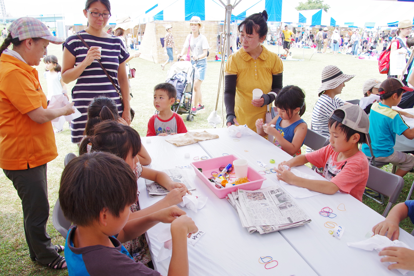 夏休み多摩川教室 草木染