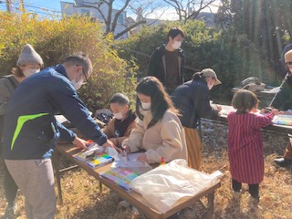 多摩川 凧揚げ大会