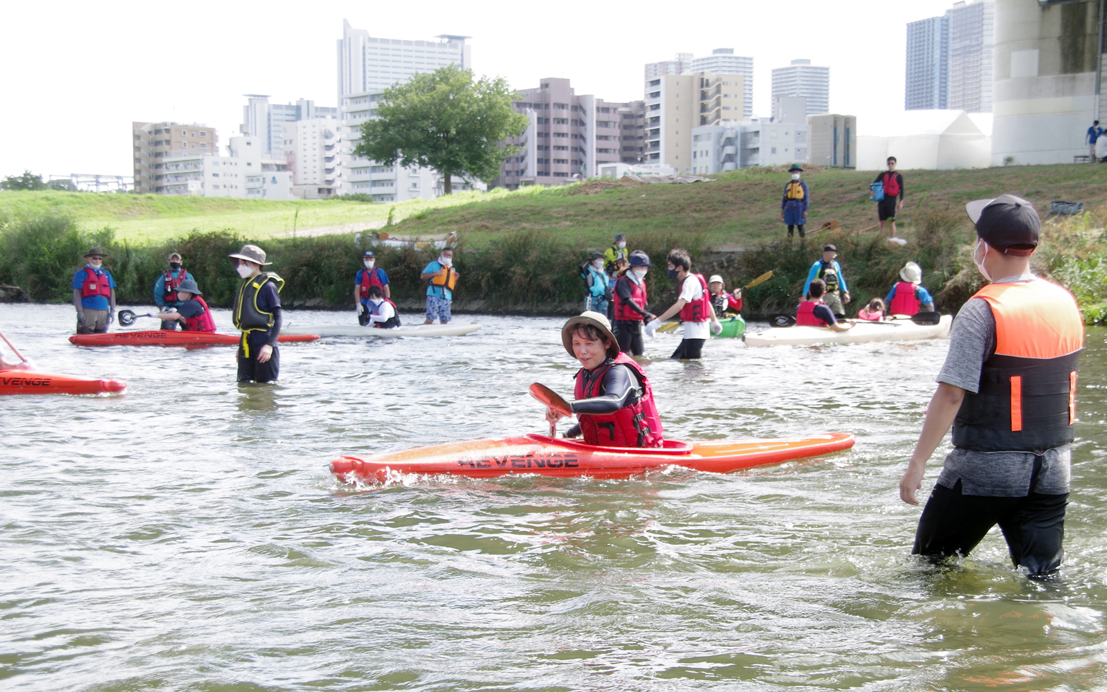 多摩川 カヌー教室