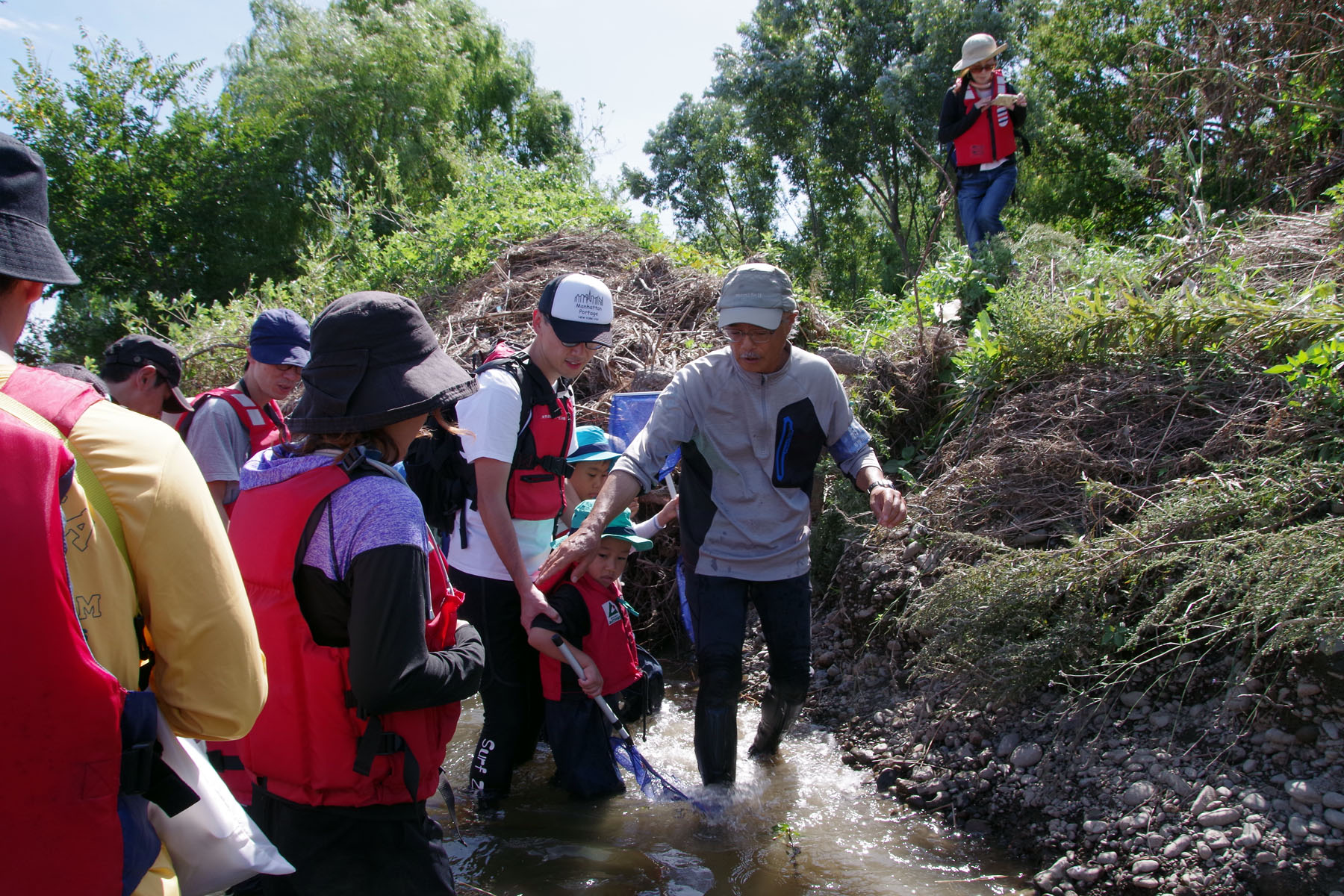 『川の生きもの観察会(ガサガサ)』